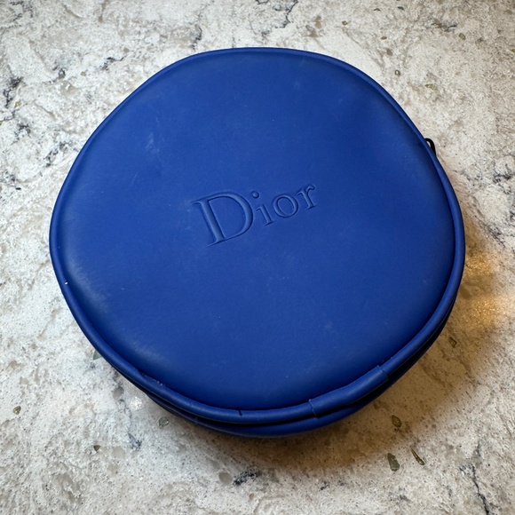 DIOR Beauté Cosmectic Bag‎ pouch case round 5' Round colbolt blue - Picture 11 of 12